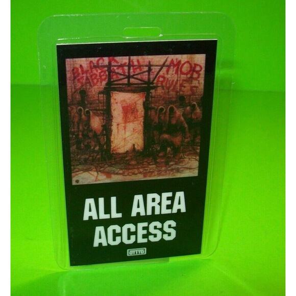 Black Sabbath Mod Rules Backstage Pass Original Heavy Metal Hard Rock Music 1982 - Picture 2 of 5